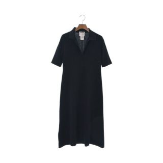 ジルサンダー(Jil Sander)のJIL SANDER ジルサンダー ワンピース 36(XS位) 黒 【古着】【中古】(ひざ丈ワンピース)