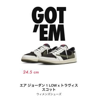 ジョーダン(Jordan Brand（NIKE）)のNIKE  エアジョーダン 1LOW トラヴィススコット(スニーカー)