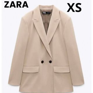 ザラ(ZARA)のzara ダブルブレスト オーバーサイズ ブレザー　ジャケット(テーラードジャケット)