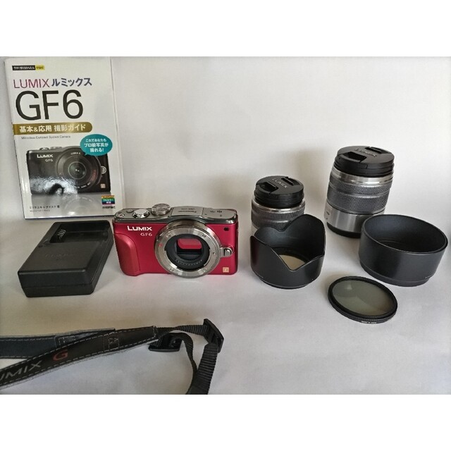 LUMIX　GF6 レンズキット　レッド　パナソニック