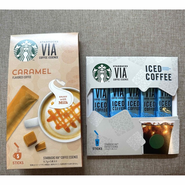 Starbucks Coffee(スターバックスコーヒー)のスターバックス　ヴィア　コーヒーエッセンスキャラメル　アイスコーヒー 食品/飲料/酒の飲料(コーヒー)の商品写真