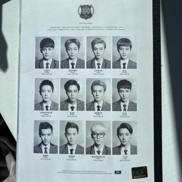 EXO1stAlbum XOXO KOREANVER. エンタメ/ホビーのCD(K-POP/アジア)の商品写真