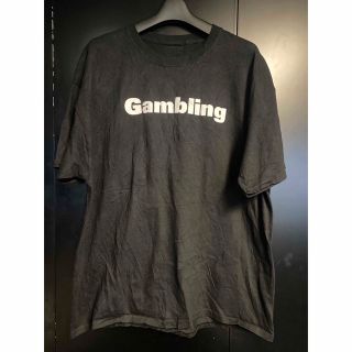 激レア 90'S GAMBLING ロゴTシャツ ヴィンテージ サイズXL(Tシャツ/カットソー(半袖/袖なし))