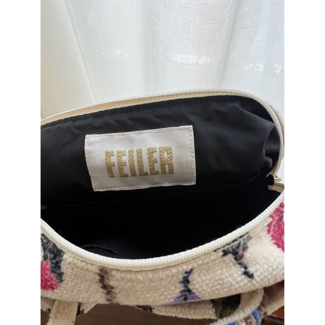 FEILER(フェイラー)のFEILER フェイラー ミニボストンバッグ 羽柄　 レディースのファッション小物(ポーチ)の商品写真