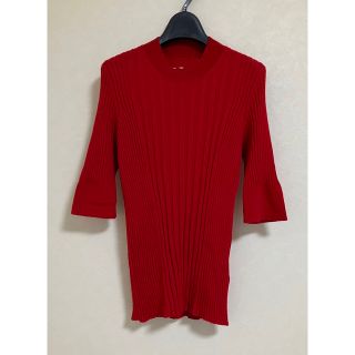 マルタンマルジェラ(Maison Martin Margiela)のMaison Margiela 半袖赤ニット(カットソー(半袖/袖なし))