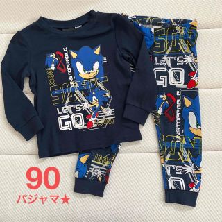 エイチアンドエム(H&M)の新品▪️H&M ソニック　長袖カットソーパジャマ★90(パジャマ)