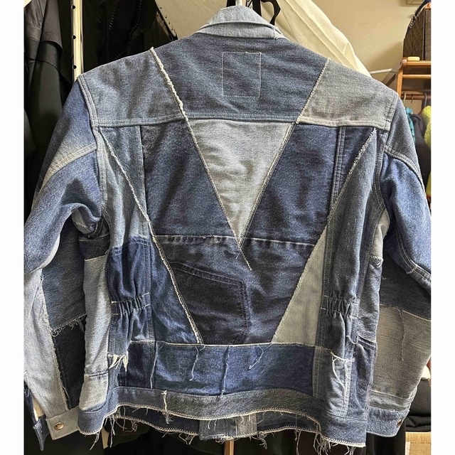 SEVESKIG UPCYCLE DENIM JACKET L セヴシグ