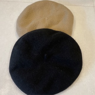 ベレー帽　帽子　ニット(ハンチング/ベレー帽)