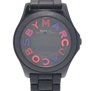 マークバイマークジェイコブス(MARC BY MARC JACOBS)のマークジェイコブス 腕時計 スローン 黒(腕時計)