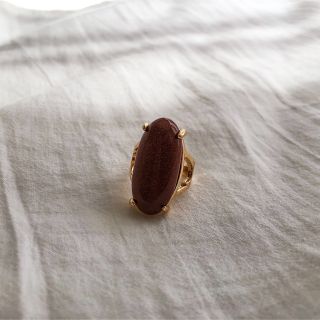 グリモワール(Grimoire)の❁ Vintage rétro natural stone ring #2(リング(指輪))