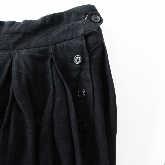 YAECA ヤエカ Big Tuck Culotte ビッグタックキュロットパンツ M/ブラック【2400013294201】