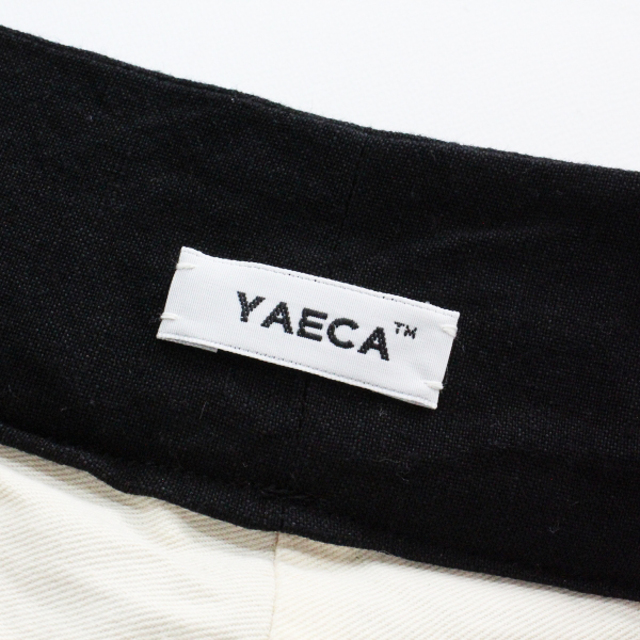 YAECA ヤエカ Big Tuck Culotte ビッグタックキュロットパンツ M/ブラック【2400013294201】