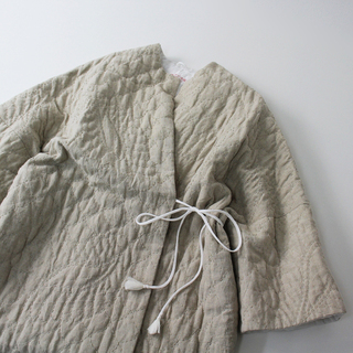 未使用展示品 TOWAVASE velvet quilt robe キルトローブ