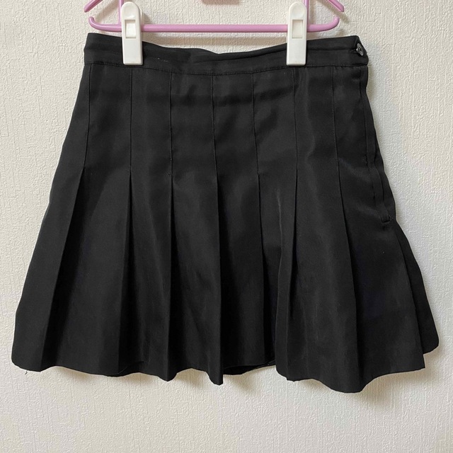 WEGO(ウィゴー)の(647) 黒 プリーツ ミニ スカート Lサイズ レディースのスカート(ミニスカート)の商品写真