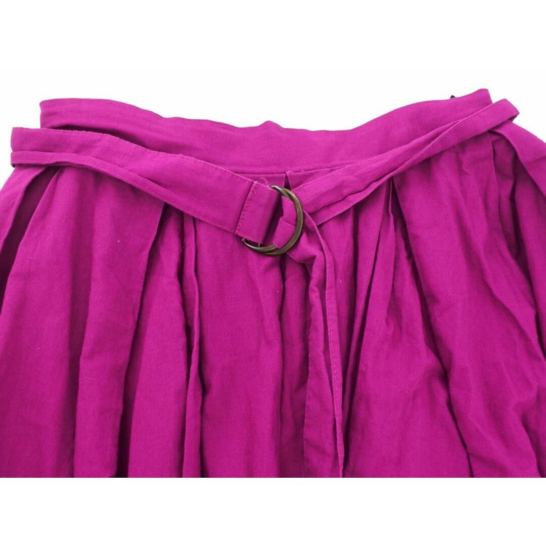 Ciaopanic(チャオパニック)のチャオパニック 綿麻 ベルト付き ロング スカート sizeM/紫 ■◇ レディース レディースのスカート(ロングスカート)の商品写真