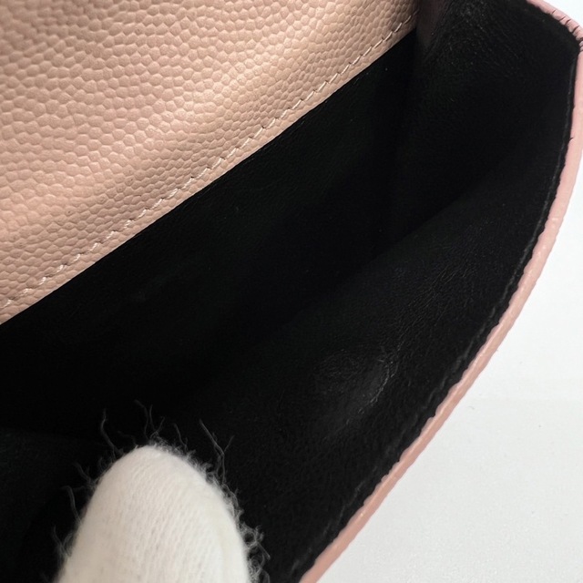 美品!サンローラン パリ Vステッチ 折り財布 ピンク | www.jarussi.com.br