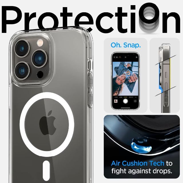 【色: ホワイト】Spigen iPhone14ProMax ケース MagSa