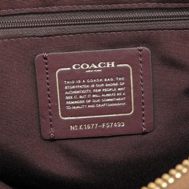 COACH(コーチ)の【本物保証】 超美品 コーチ COACH ミニ シエラ サッチェル  2WAYバッグ ハンドバッグ ショルダーバッグ 斜め掛け ブラウン ピンク F57493 レディースのバッグ(ハンドバッグ)の商品写真