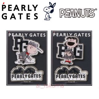 パーリーゲイツ(PEARLY GATES)の新品☆ 2点セット　パーリーゲイツ スヌーピー コラボ ゴルフマーカー (キャラクターグッズ)