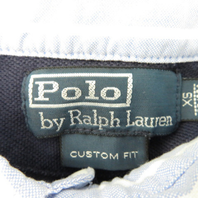 POLO RALPH LAUREN(ポロラルフローレン)のポロ バイ ラルフローレン ポロシャツ 半袖 ポロカラー ロゴ刺繍 ストライプ柄 メンズのトップス(ポロシャツ)の商品写真