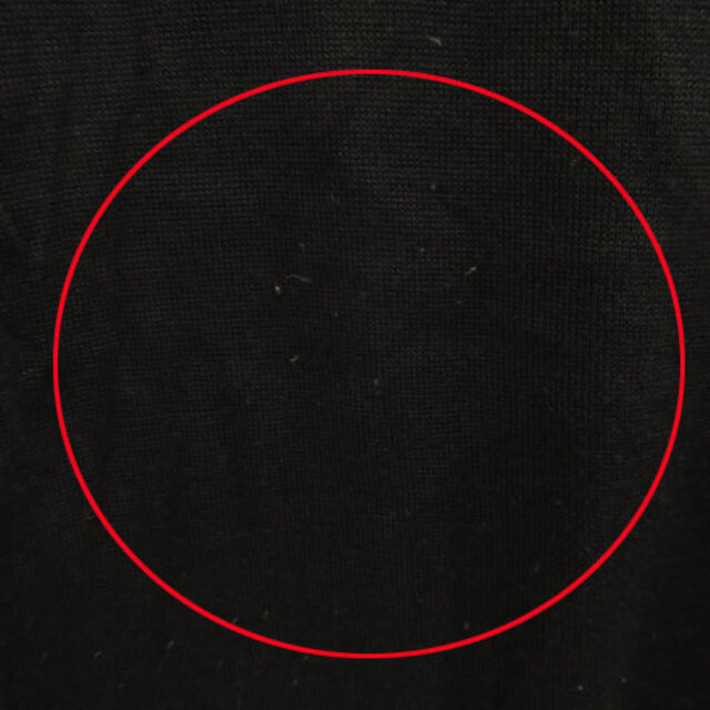 Theory luxe(セオリーリュクス)のセオリーリュクス ニット カットソー 半袖 ラウンドネック 無地 38 ブラック レディースのトップス(ニット/セーター)の商品写真