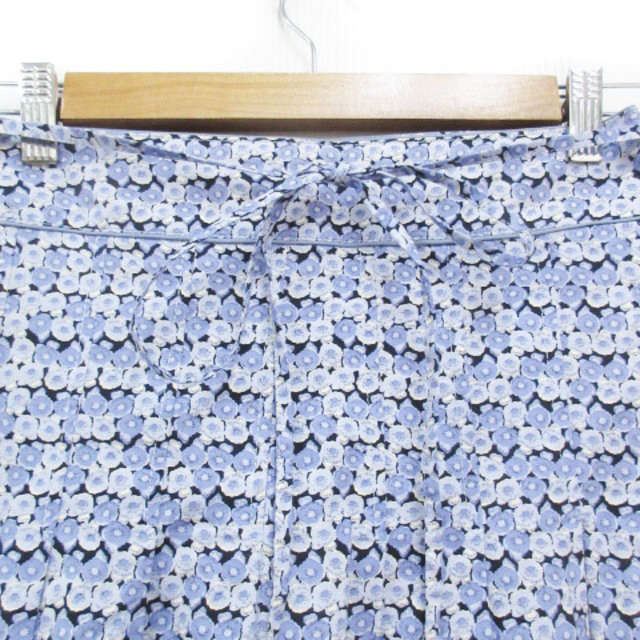 LA MARINE FRANCAISE(マリンフランセーズ)のマリンフランセーズ フレアスカート ロング丈 総柄 0 黒 紫 /FF27 レディースのスカート(ロングスカート)の商品写真