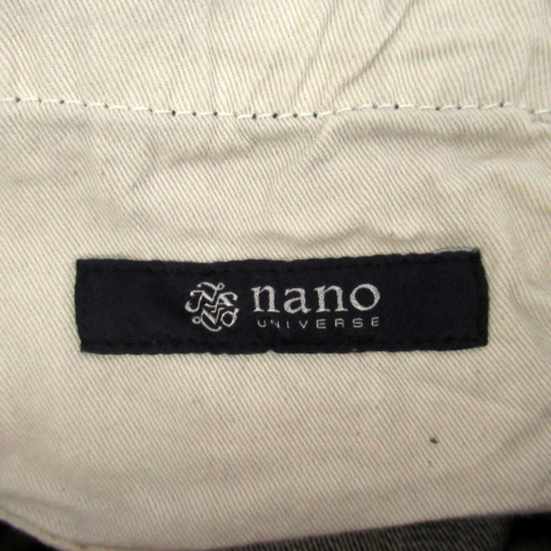 nano・universe(ナノユニバース)のナノユニバース デニムパンツ ジーンズ ロング丈 ストレート 無地 L 黒 メンズのパンツ(デニム/ジーンズ)の商品写真