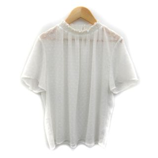 ロペピクニック(Rope' Picnic)のロペピクニック ブラウス カットソー 半袖 ドット柄 水玉柄 シースルー 38(シャツ/ブラウス(半袖/袖なし))