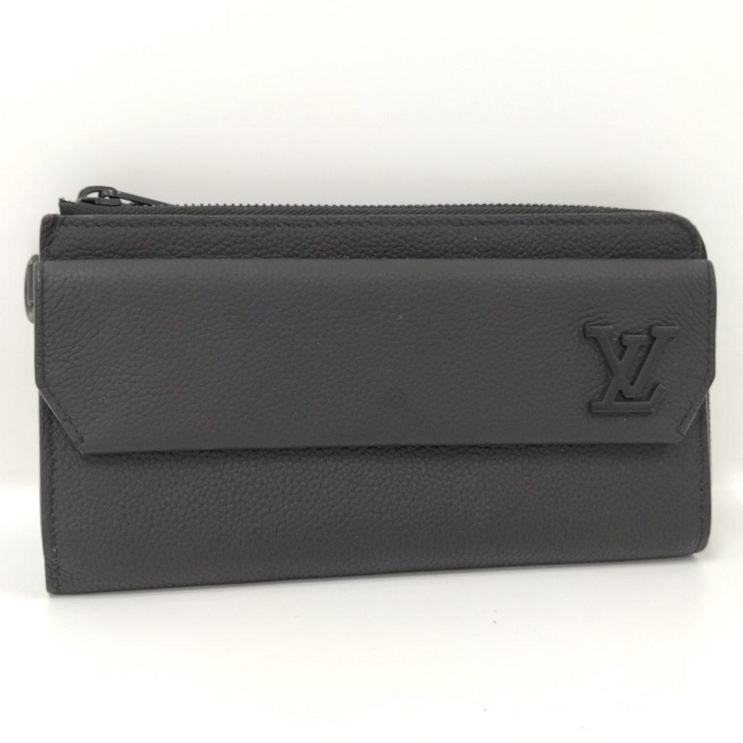 LOUIS VUITTON M69831 ジッピーウォレット アエログラム ノワール 長財布（小銭入れあり） グレインカーフレザー レディース