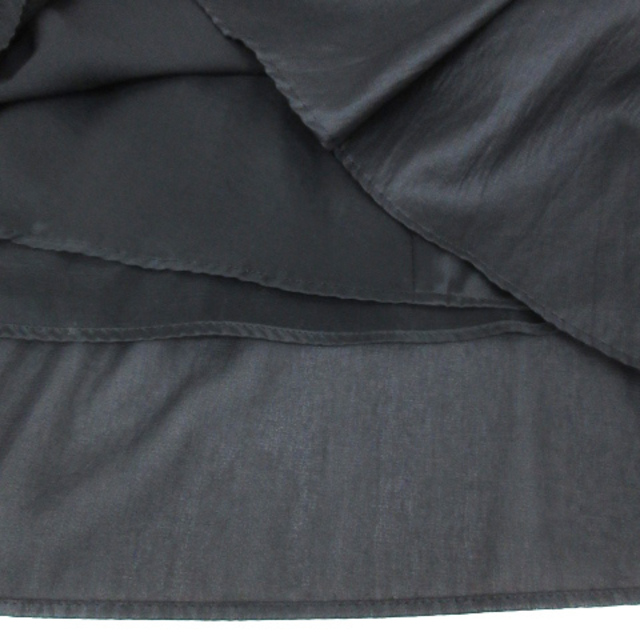 COUP DE CHANCE(クードシャンス)のクードシャンス フレアスカート ミモレ丈 無地 38 黒 ブラック /FF48 レディースのスカート(ひざ丈スカート)の商品写真
