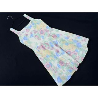 ダズリン(dazzlin)のdazzlin ダズリン 花柄 ノースリーブ ワンピース sizeS/白 ■◆ レディース(ミニワンピース)