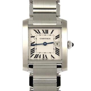 カルティエ(Cartier)のカルティエ タンクフランセーズMMデイト W51011Q3 SS クォーツ(腕時計(アナログ))