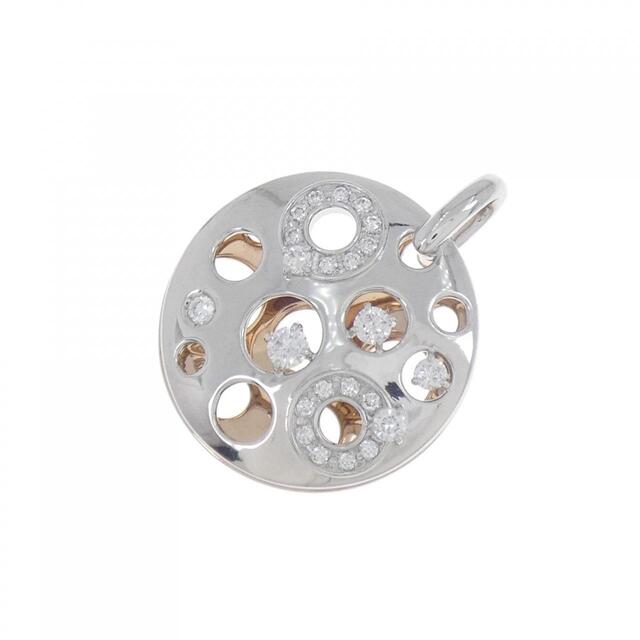 K18PG/PT ダイヤモンド ペンダント 0.50CT - ブローチ/コサージュ