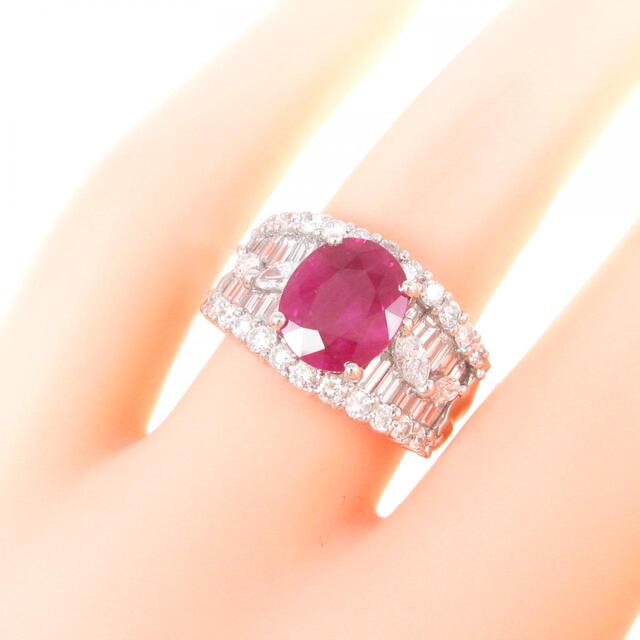 PT ルビー リング 0.71CT