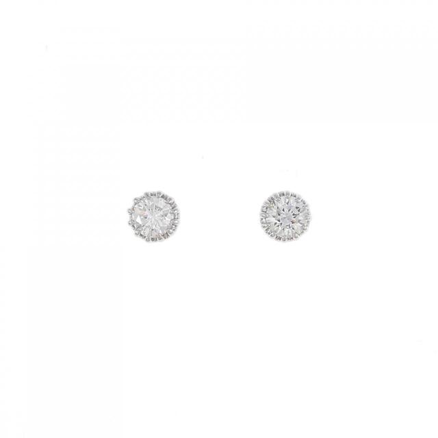 リメイク】PT/ST ダイヤモンド ピアス 0.307CT 0.310CT D SI1 VG-GOOD ...