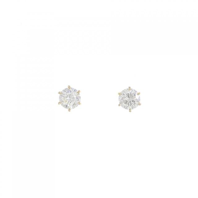 【リメイク】K18YG/ST ダイヤモンド ピアス 0.220CT 0.243CT E SI2 VG