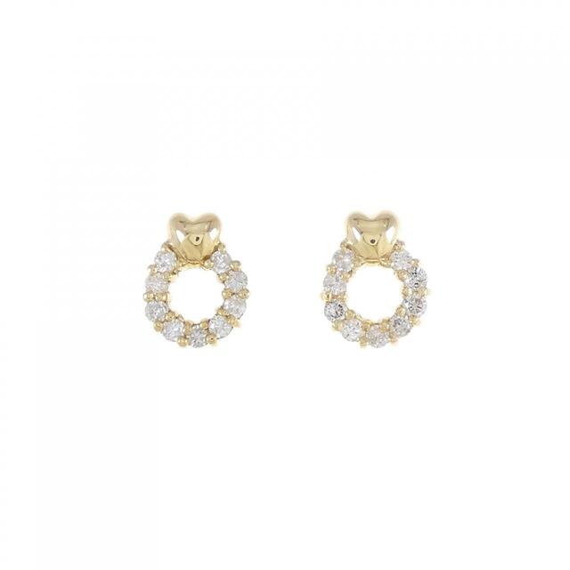 K18YG ダイヤモンド ピアス 0.46CT-