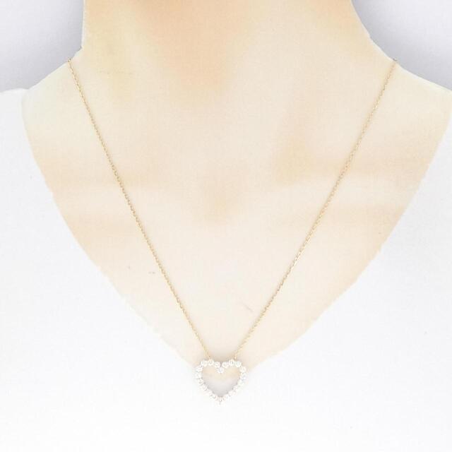新品】K18YG ハート ダイヤモンド ネックレス 1.001CT - ネックレス