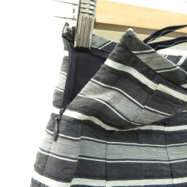 ROPE’(ロペ)のロペ フレアスカート ギャザースカート ミモレ丈 ボーダー柄 7 レディースのスカート(ひざ丈スカート)の商品写真