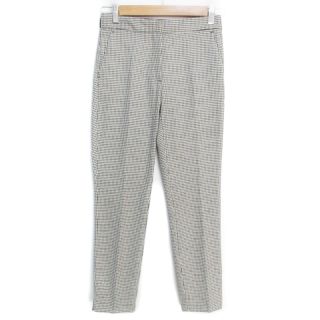 ザラ(ZARA)のザラ スラックスパンツ テーパードパンツ ロング丈 XS 白 黒 /FF29(その他)