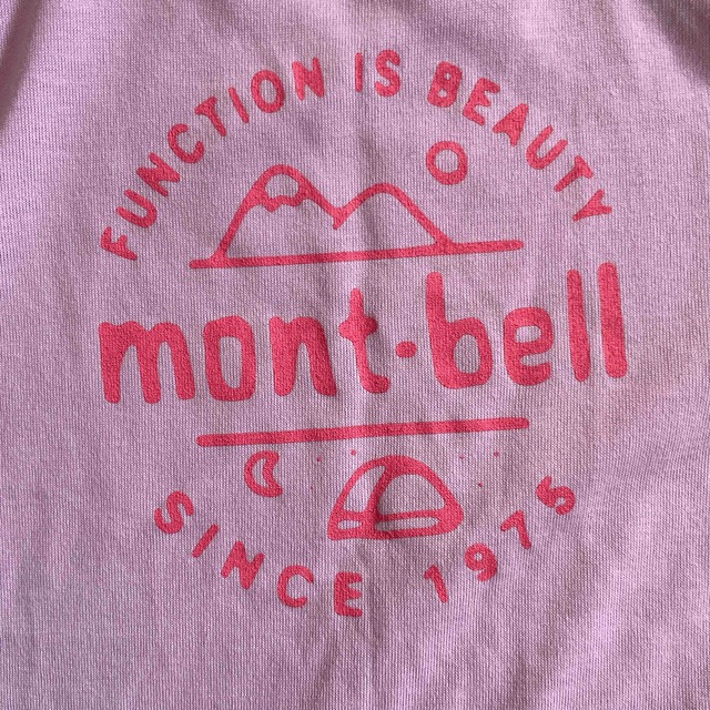 mont bell(モンベル)のmont-bell新品タグ付きロンT値下げ キッズ/ベビー/マタニティのキッズ服女の子用(90cm~)(Tシャツ/カットソー)の商品写真
