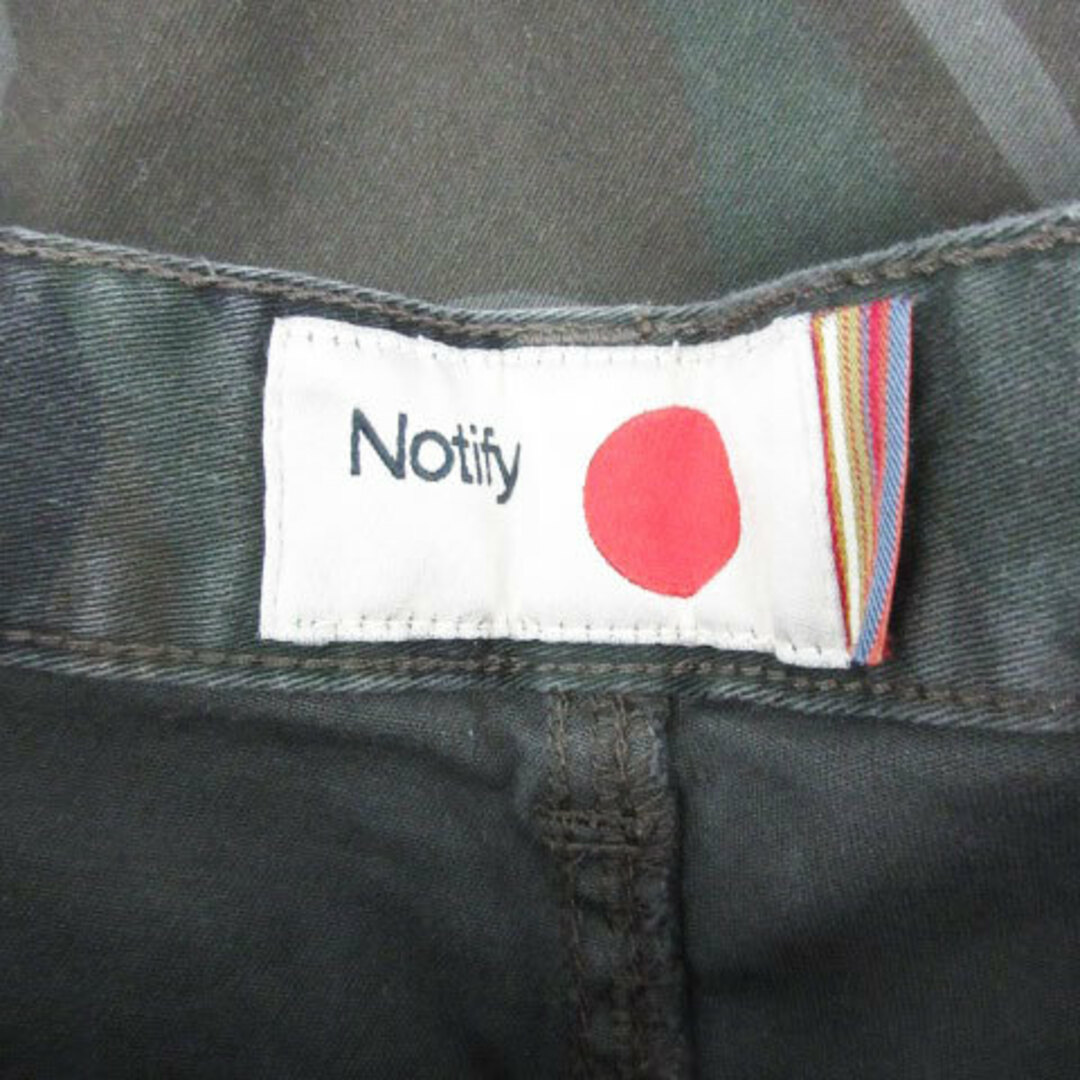 Notify(ノティファイ)のノティファイ ミリタリーパンツ テーパードパンツ アンクル丈 29 カーキ レディースのパンツ(ワークパンツ/カーゴパンツ)の商品写真