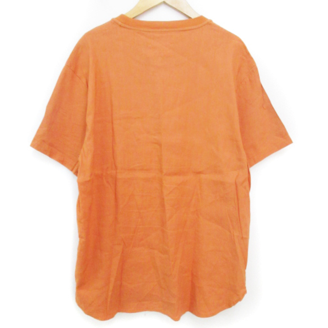 URBAN RESEARCH DOORS(アーバンリサーチドアーズ)のアーバンリサーチ ドアーズ カットソー Tシャツ 半袖 リネン 40 オレンジ メンズのトップス(Tシャツ/カットソー(半袖/袖なし))の商品写真
