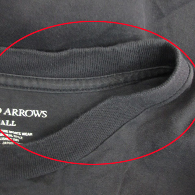 UNITED ARROWS(ユナイテッドアローズ)のユナイテッドアローズ Tシャツ カットソー 半袖 クルーネック 無地 S 黒 メンズのトップス(Tシャツ/カットソー(半袖/袖なし))の商品写真