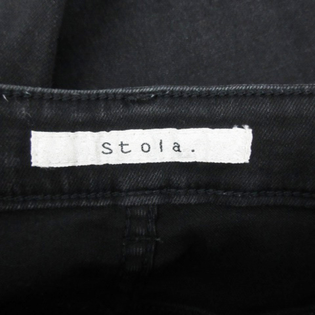 Stola.(ストラ)のストラ デニムパンツ ジーンズ テーパードパンツ アンクル丈 38 ブラック レディースのパンツ(デニム/ジーンズ)の商品写真