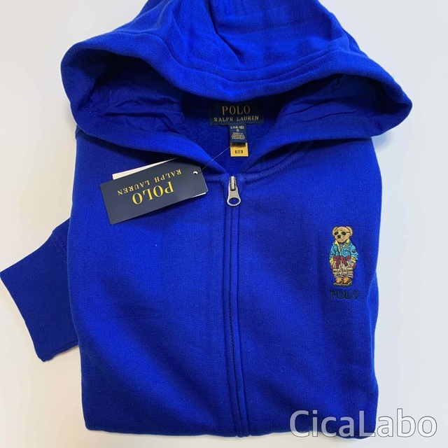 新品】ラルフローレン ポロベア パーカー ブルー L www.krzysztofbialy.com
