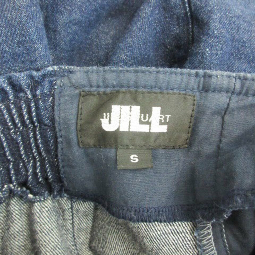 JILL by JILLSTUART(ジルバイジルスチュアート)のジルバイジルスチュアート デニムスカート ボタンダウンスカート ひざ丈 S 紺 レディースのスカート(ひざ丈スカート)の商品写真