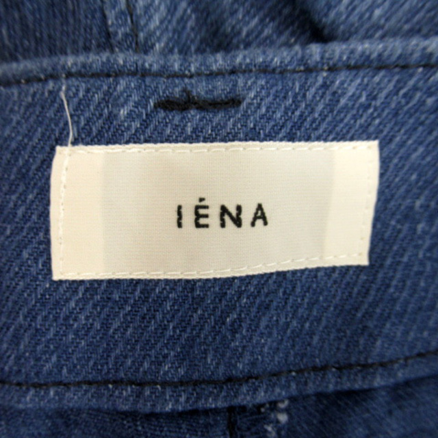 IENA(イエナ)のイエナ IENA ワイドパンツ ロング丈 無地 リネン 38 青 ブルー レディースのパンツ(その他)の商品写真