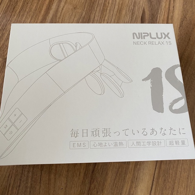 NIPLUX コードレスEMS温熱運動器 NECK RELAX 1S ホワイト の通販 by ...