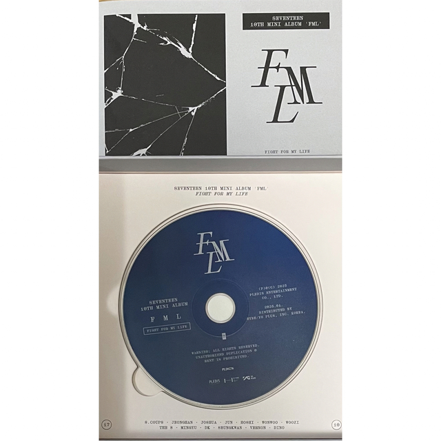 SEVENTEEN - 【C ver.】seventeen fml アルバム CD C盤 歌詞カードの